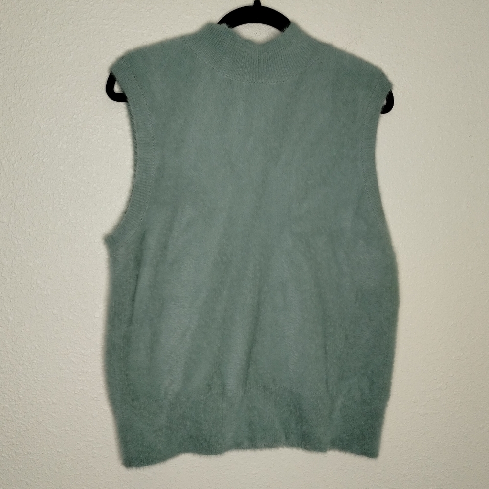Bailey 44 Green Eyelash Sweater Vest Women's Size Large
